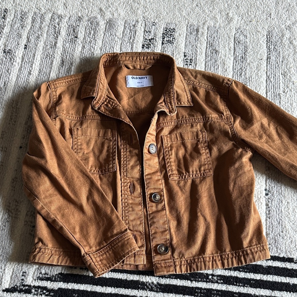 Old Navy Kids Tan light weight Jacket worn once